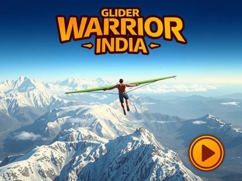Glider Warrior India control scheme showing touch gestures for glider movement